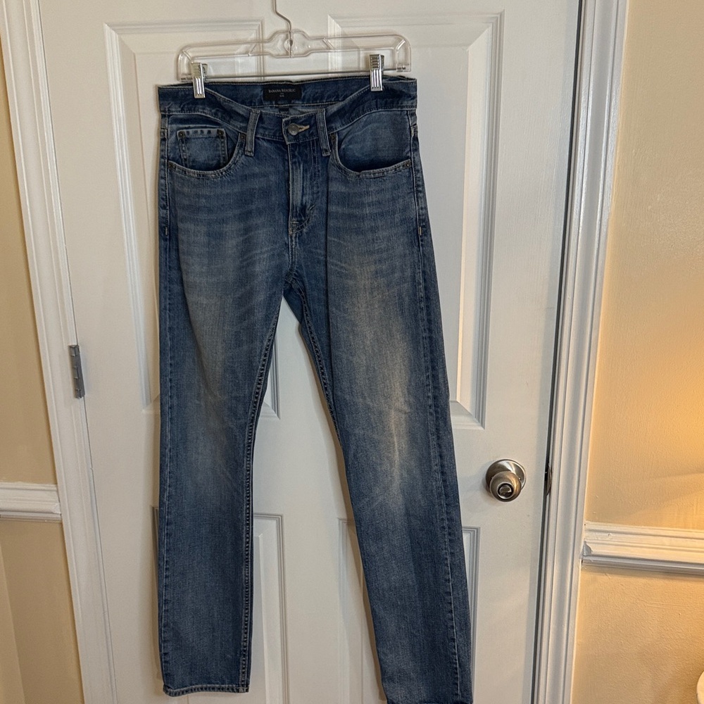 Banana Republic Men's Mid-Blue Slim Jeans